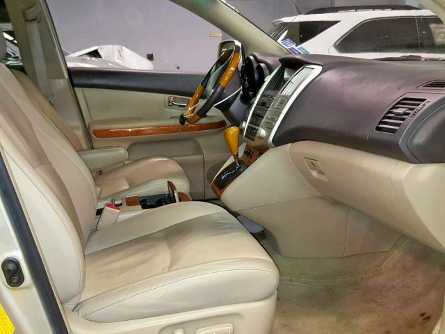 JTJHW31U772034985 - 2007 LEXUS RX 400H TAN photo 5