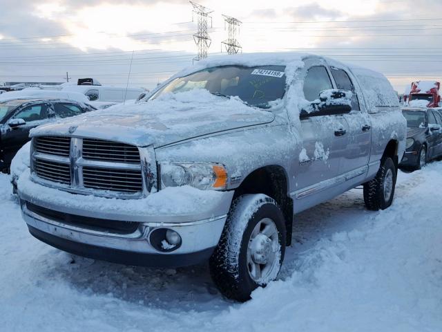 1D7KU28D74J256013 - 2004 DODGE RAM 2500 S SILVER photo 2