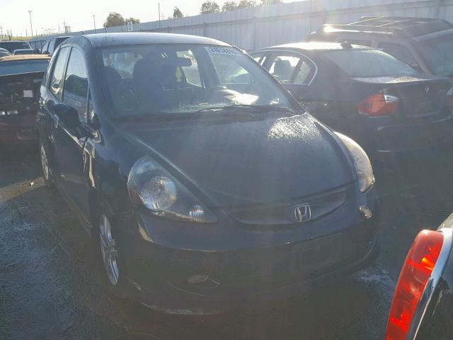 JHMGD37698S065698 - 2008 HONDA FIT SPORT BLACK photo 1