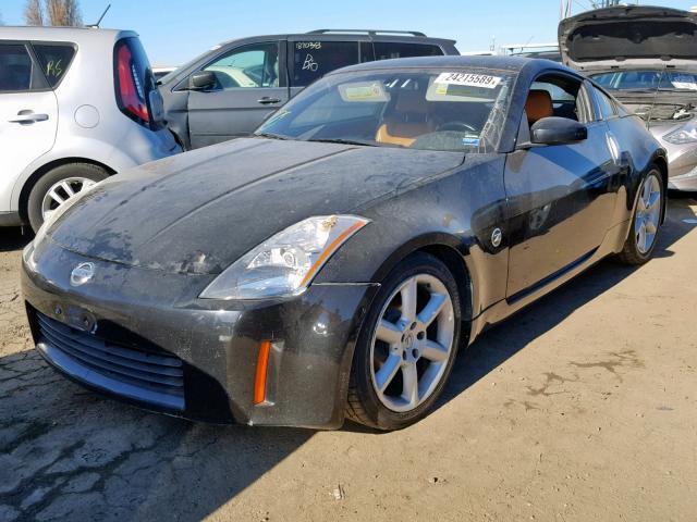 JN1AZ34E23T010259 - 2003 NISSAN 350Z COUPE BLACK photo 2