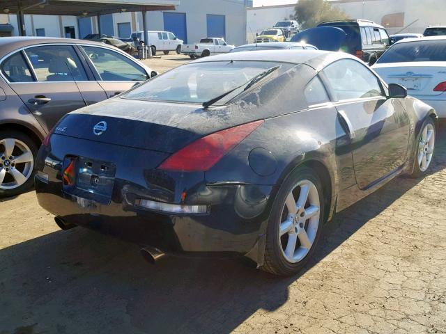 JN1AZ34E23T010259 - 2003 NISSAN 350Z COUPE BLACK photo 4