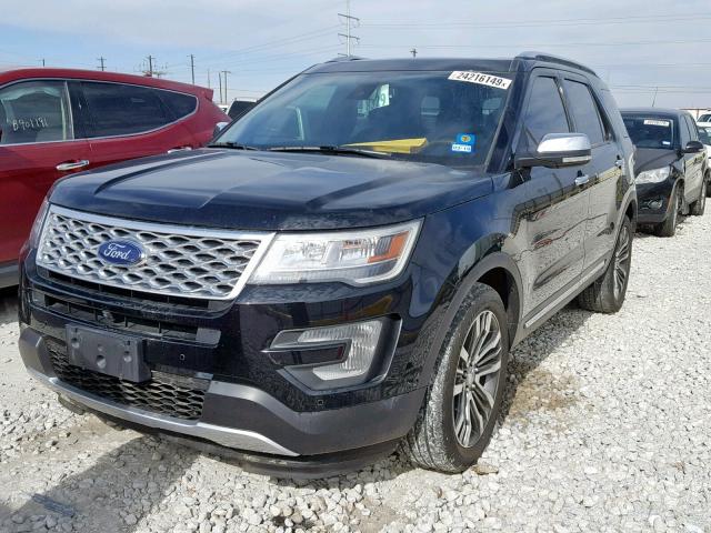 1FM5K8HT3HGC04710 - 2017 FORD EXPLORER P BLACK photo 2