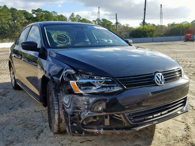 3VW2K7AJ6DM430764 - 2013 VOLKSWAGEN JETTA BASE BLACK photo 1