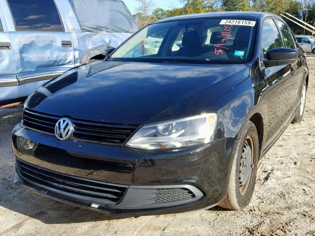 3VW2K7AJ6DM430764 - 2013 VOLKSWAGEN JETTA BASE BLACK photo 2