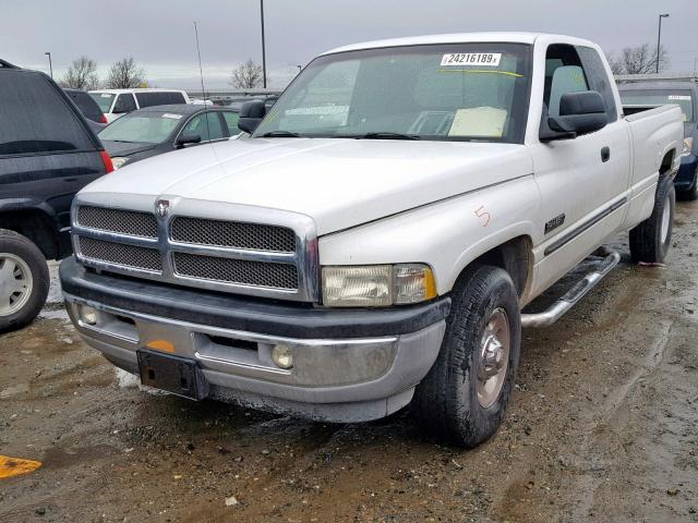 1B7KC236X1J519810 - 2001 DODGE RAM 2500 WHITE photo 2