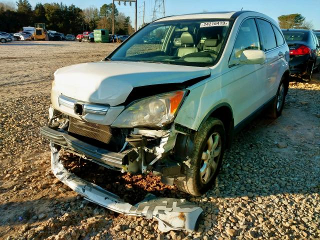 JHLRE38768C018124 - 2008 HONDA CR-V EXL WHITE photo 2