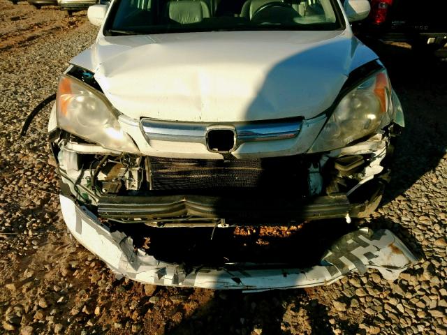 JHLRE38768C018124 - 2008 HONDA CR-V EXL WHITE photo 9