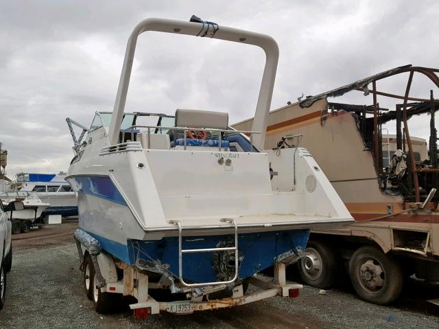 WELC2678L687 - 1987 BOAT MARINE/TRL TWO TONE photo 3