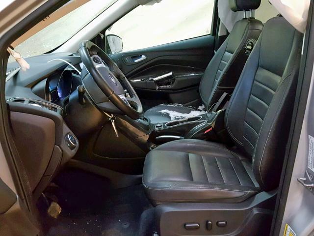 1FMCU0JXXEUB96201 - 2014 FORD ESCAPE TIT SILVER photo 5