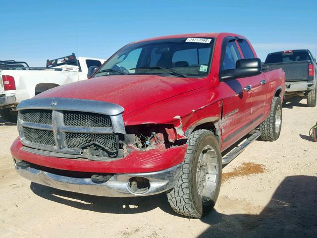 3D7KA28C64G274665 - 2004 DODGE RAM 2500 S RED photo 2