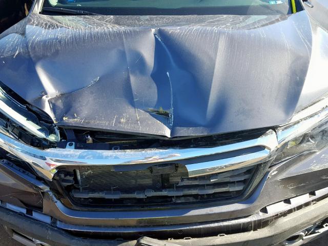 5FPYK3F74JB016196 - 2018 HONDA RIDGELINE GRAY photo 7