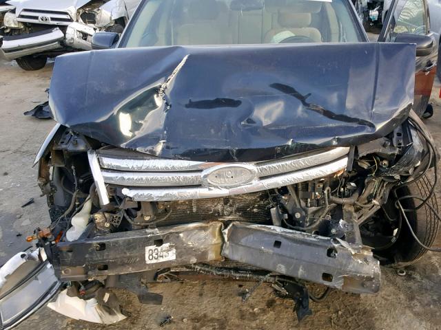 1FAHP27W49G107759 - 2009 FORD TAURUS SEL BLUE photo 7