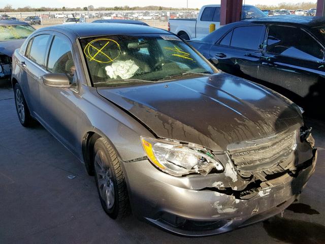 1C3CCBAB8DN686155 - 2013 CHRYSLER 200 LX ნაცრისფერი ფოტო 1