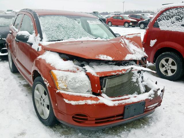 1B3HB48B77D408848 - 2007 DODGE CALIBER SX ORANGE photo 1