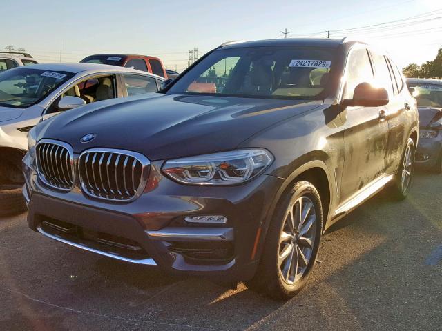 5UXTR9C55JLD67170 - 2018 BMW X3 XDRIVE3 CHARCOAL photo 2