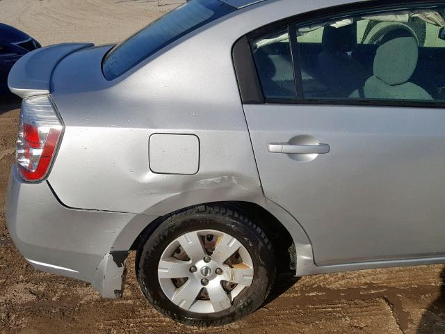 3N1AB6AP8CL728009 - 2012 NISSAN SENTRA 2.0 SILVER photo 9