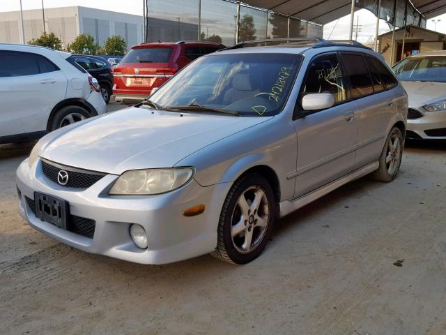 JM1BJ246421503432 - 2002 MAZDA PROTEGE PR SILVER photo 2