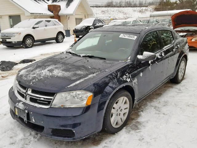 1B3BD4FB1BN542261 - 2011 DODGE AVENGER EX BLACK photo 2