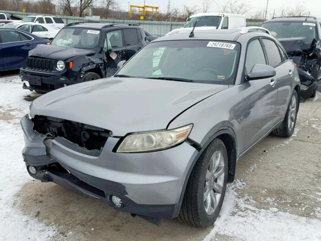 JNRAS08UX4X108676 - 2004 INFINITI FX35 GRAY photo 2