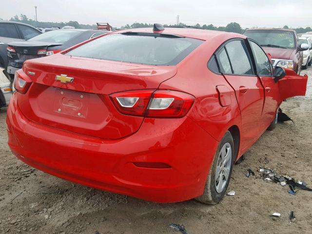1G1BC5SM5J7170241 - 2018 CHEVROLET CRUZE LS 红色 照片 4