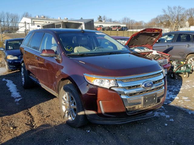 2FMDK4KC4CBA67497 - 2012 FORD EDGE LIMIT BURGUNDY photo 1