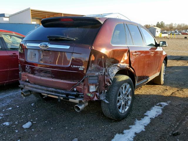 2FMDK4KC4CBA67497 - 2012 FORD EDGE LIMIT BURGUNDY photo 4