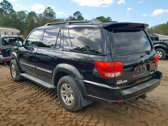 5TDBT48A76S265461 - 2006 TOYOTA SEQUOIA LI BLACK photo 3