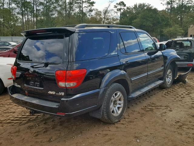 5TDBT48A76S265461 - 2006 TOYOTA SEQUOIA LI BLACK photo 4