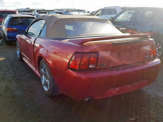 1FAFP45X7YF289086 - 2000 FORD MUSTANG GT RED photo 3