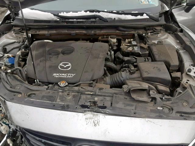 JM1GJ1V68E1139146 - 2014 MAZDA 6 TOURING SILVER photo 7