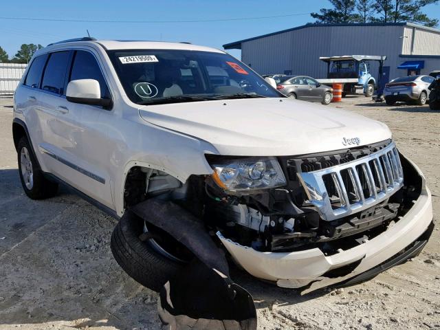 1C4RJEAT6CC121578 - 2012 JEEP GRAND CHER WHITE photo 1