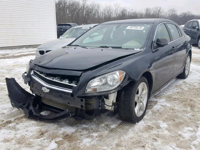 1G1ZB5E01CF195639 - 2012 CHEVROLET MALIBU LS შავი ფოტო 2