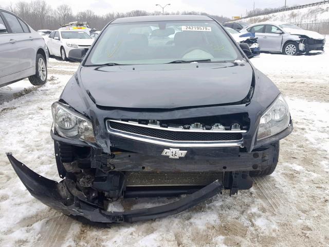1G1ZB5E01CF195639 - 2012 CHEVROLET MALIBU LS შავი ფოტო 9