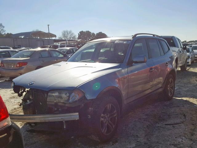 WBXPA93426WG85452 - 2006 BMW X3 3.0I BLUE photo 2