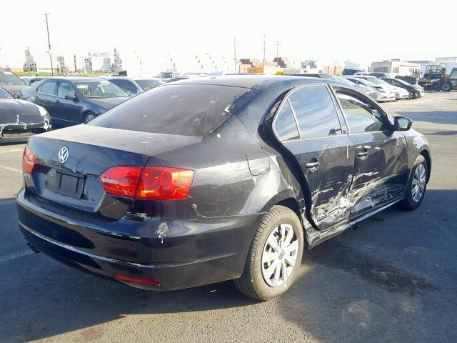 3VW2K7AJ5DM401918 - 2013 VOLKSWAGEN JETTA BASE 黑色 照片 4