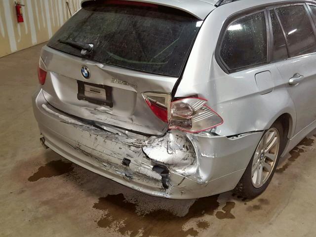 WBAVT73517FZ35514 - 2007 BMW 328 XIT SILVER photo 9