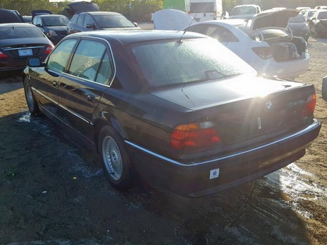 WBAGK2329TDH67487 - 1996 BMW 750 IL BLACK photo 3