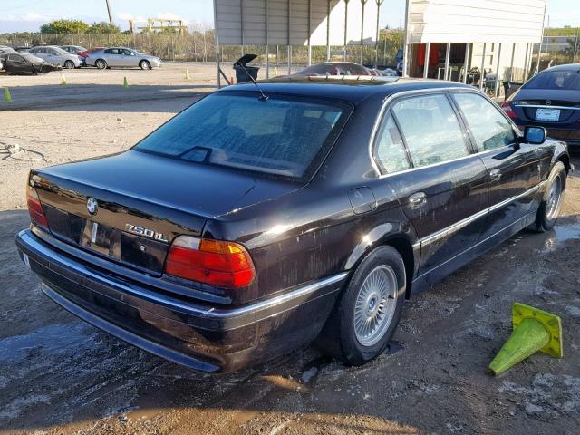 WBAGK2329TDH67487 - 1996 BMW 750 IL BLACK photo 4