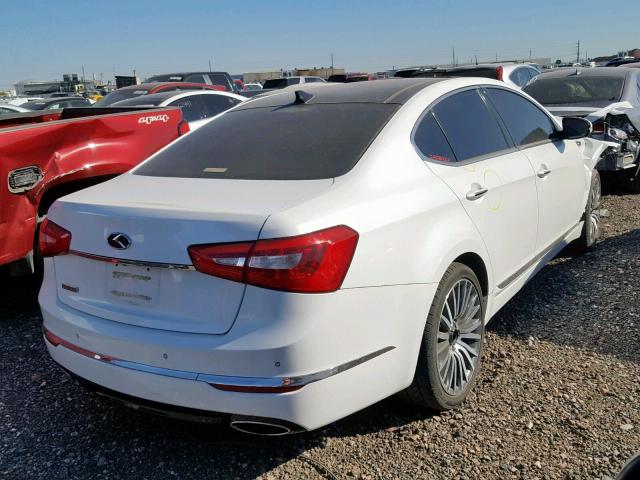 KNALN4D79E5121131 - 2014 KIA CADENZA PR WHITE photo 4