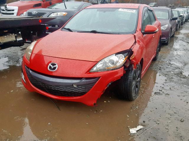 JM1BL1H65A1113761 - 2010 MAZDA 3 S RED photo 2