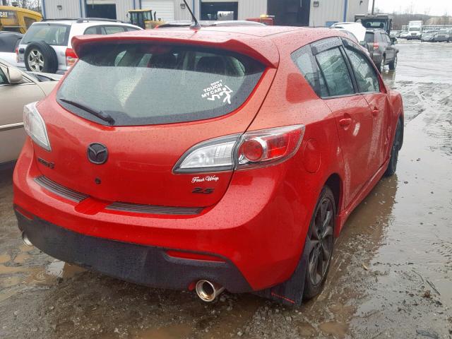 JM1BL1H65A1113761 - 2010 MAZDA 3 S RED photo 4