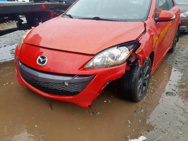 JM1BL1H65A1113761 - 2010 MAZDA 3 S RED photo 9