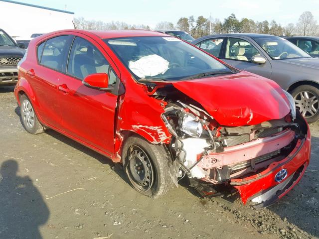 JTDKDTB33C1504501 - 2012 TOYOTA PRIUS C RED photo 1