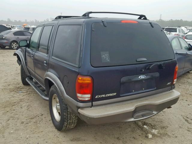 1FMZU63E0YZA81154 - 2000 FORD EXPLORER X BLUE photo 3