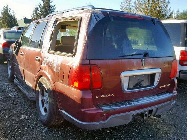 5LMFU28R53LJ27688 - 2003 LINCOLN NAVIGATOR BURGUNDY photo 3