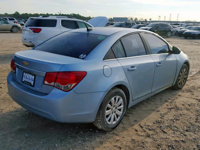 1G1PC5SH2B7165850 - 2011 CHEVROLET CRUZE LS BLUE photo 4