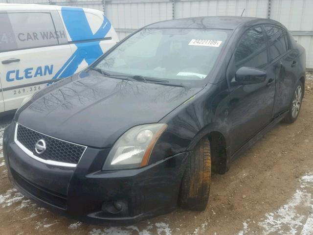 3N1CB61E28L725153 - 2008 NISSAN SENTRA SE- BLACK photo 2