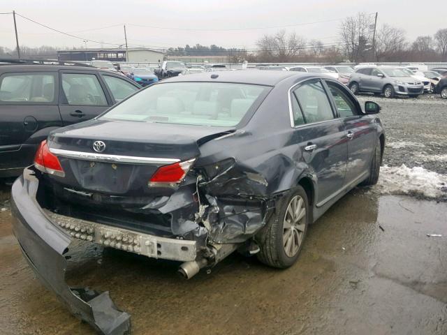 4T1BK3DB0BU403676 - 2011 TOYOTA AVALON BAS GRAY photo 4