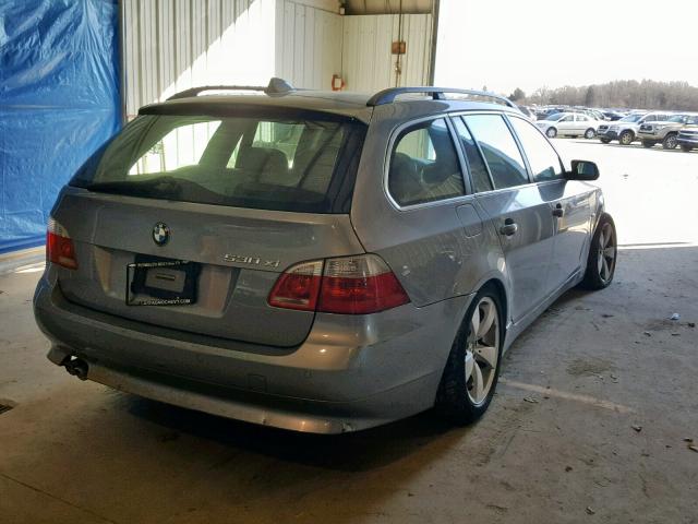 WBANN73577CN04803 - 2007 BMW 530 XIT SILVER photo 4