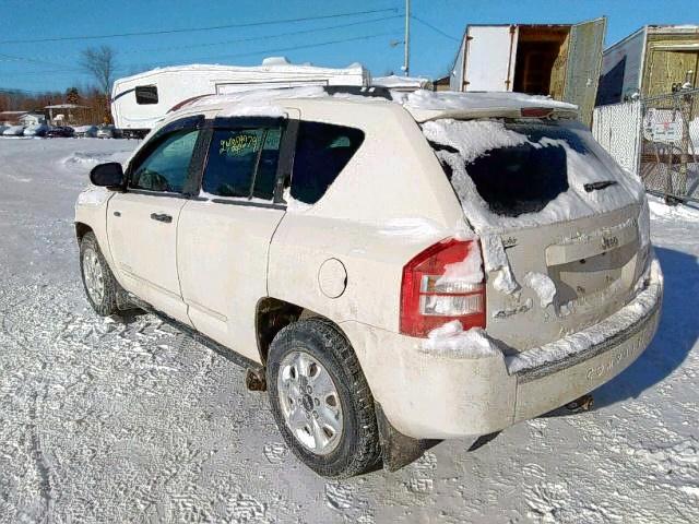 1J8FF47W38D619120 - 2008 JEEP COMPASS SP WHITE photo 4